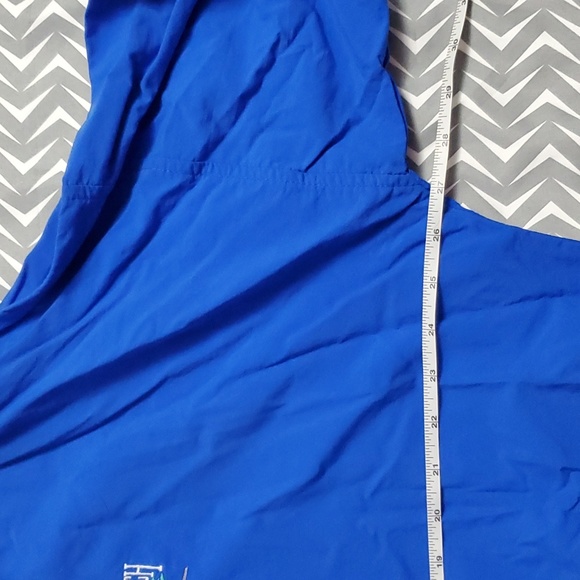 Crazy Shirts Pullover Nylon Jacket Lightweight Qtr Zip Pebble Beach Logo LG Golf - Picture 6 of 7